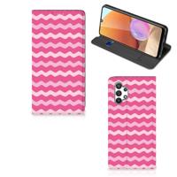 Samsung Galaxy A32 4G | A32 5G Enterprise Editie | Hoesje met Magneet | Waves Pink