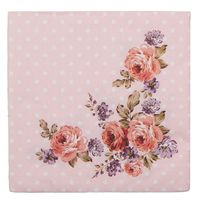 HAES DECO - Set van 4 Wegwerpservetten - 33x33 cm (20 stuks in verpakking) - Papier - Dotty Rose - thumbnail