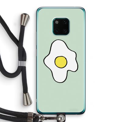 Spiegelei: Huawei Mate 20 Pro Transparant Hoesje met koord