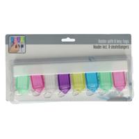 Sleutelrek met Sleutelhangers, 8st.