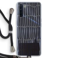 Moroccan stripes: Oppo A91 Transparant Hoesje met koord