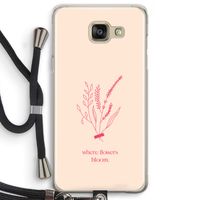 Where flowers bloom: Samsung Galaxy A5 (2016) Transparant Hoesje met koord