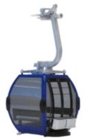 Gondel kabelbaan blauw en zwart - Jaegerndorfer