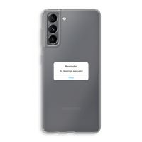 Reminder: Samsung Galaxy S21 Transparant Hoesje