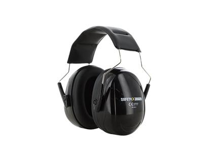 Safety Jogger Lichtgewicht oorkappen met gedempte hoofdband | Zwart - SW9200UNI