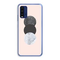 Marmeren cirkels: Xiaomi Redmi 9T Transparant Hoesje