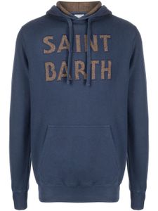 MC2 Saint Barth hoodie en coton à patch logo - Bleu