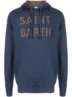 MC2 Saint Barth hoodie en coton à patch logo - Bleu - thumbnail