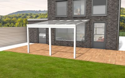 YARD Outdoor Velvetline Veranda 400x350 cm aluminium - Glasdak- - Aluminium- YARD Outdoor