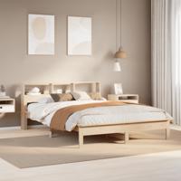 Bed met boekenkast zonder matras massief grenenhout 120x200 cm Bed met boekenkast zonder matras massief grenenhout 120x200 cm