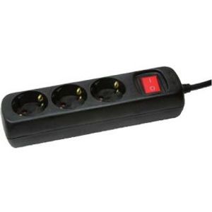 LogiLink LPS206B stekkerdoos 3 stopcontacten