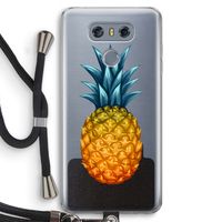 Grote ananas: LG G6 Transparant Hoesje met koord