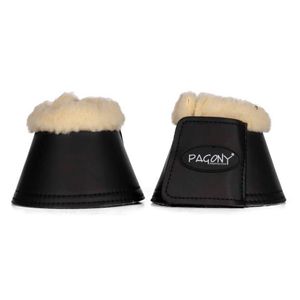 Pagony Fake Fur springschoenen zwart maat:s