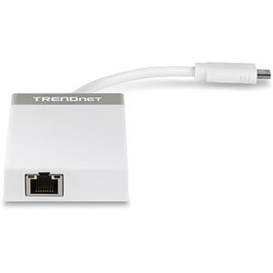 Trendnet TUC-ETGH3 laptop dock & poortreplicator USB 3.2 Gen 1 (3.1 Gen 1) Type-C Grijs, Wit