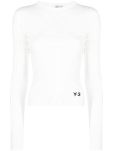 Y-3 t-shirt en coton biologique à logo imprimé - Blanc