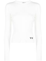 Y-3 t-shirt en coton biologique à logo imprimé - Blanc - thumbnail