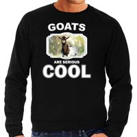 Sweater goats are serious cool zwart heren - geiten/ gevlekte geit trui - thumbnail