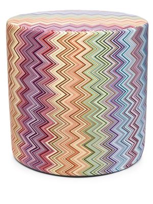Missoni Home pouffe à motif zig-zag - Orange