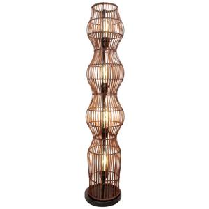 ECO-Light BAMBOO 9510 PT4-D BA Staande lamp E27 Bamboe, Bruin