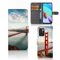 Xiaomi Redmi 10 Flip Cover Golden Gate Bridge