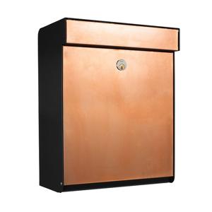 Allux Brievenbus Grundform Zwart/Koper - 40400020