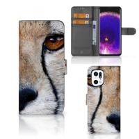 OPPO Find X5 Pro | Telefoonhoesje | Met pasjeshouder | Cheetah