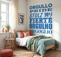 Trots woorden sticker geloof en politiek