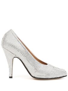 Maison Margiela escarpins Tabi 110 mm à ornements strassés - Blanc