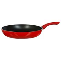 Koekenpan - Alle kookplaten geschikt - rood/zwart - dia 31 cm   -