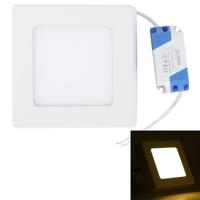 6W vierkante LED oppervlak paneel licht met LED driver 12cm 30 LEDs SMD 2835 3000K AC 85-265V