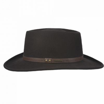 Hoed Domenic Wool Felt Brown