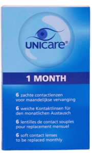 Unicare1 Month 6 Zachte Contactlenzen -5.50