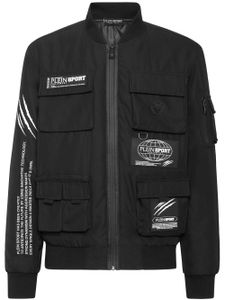 Plein Sport veste bomber à poches multiples - Noir