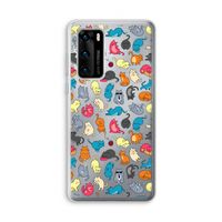 Kleurrijke katten: Huawei P40 Transparant Hoesje