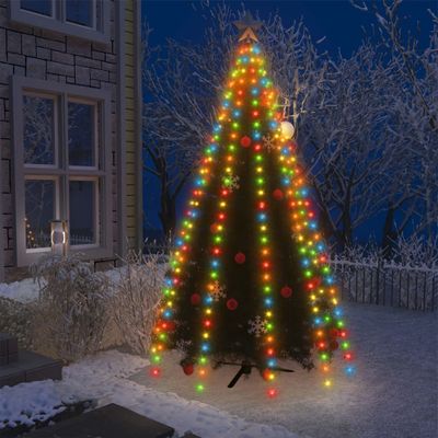 VidaXL Kerstboomverlichting met 300 led&apos;s meerkleurig net 300 cm