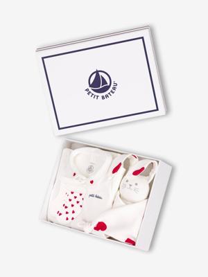 4-delige geboorteset PETIT BATEAU wit