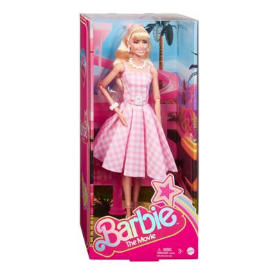 Mattel Barbie the movie pink gingham jurk modepop