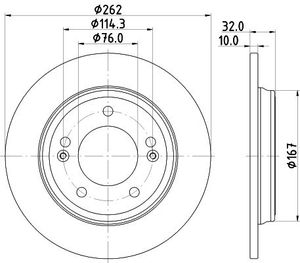 Remschijf 8DD355132611
