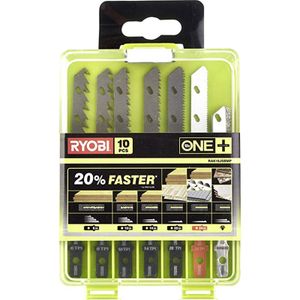 Ryobi RAK10JSBWM | 10-delig Decoupeerzaagblad Set compatibel met RJS720, RJS750, RJS850, RJS980 en RJS1050 - 5132002811 - 5132002811