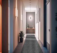 Modern grijs geweven vinyl tapijt