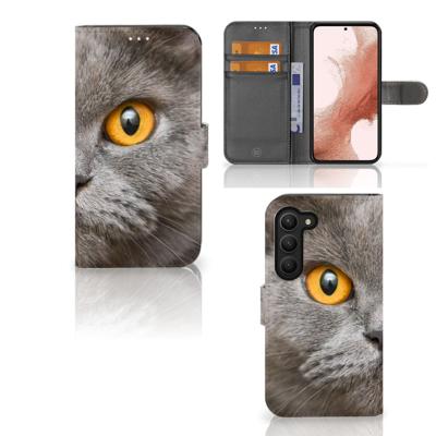Telefoonhoesje | Met pasjeshouder | Samsung Galaxy S23 Britse Korthaar