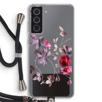 Mooie bloemen: Samsung Galaxy S21 FE Transparant Hoesje met koord
