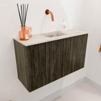 Toiletmeubel Mondiaz Joya Dlux | 70 cm | Meubelkleur Shadow | Faye wastafel Nata Wasbak Midden | Zonder kraangat(en) Toiletmeubel Mondiaz Joya Dlux | 70 cm | Meubelkleur Shadow | Faye wastafel Nata Wasbak Midden | Zonder kraangat(en)