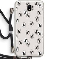 Miauw: Samsung Galaxy J7 (2017) Transparant Hoesje met koord