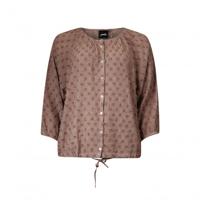 Poools - Beige | Dames | Blouse | Beige | 46 | regular | Kamst mode