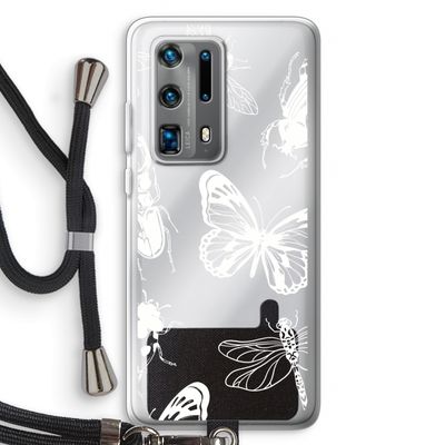 Tiny Bugs: Huawei P40 Pro Plus Transparant Hoesje met koord