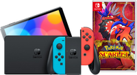 Nintendo Switch OLED Rood/Blauw + Pokémon Scarlet - thumbnail