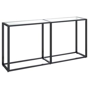 vidaXL Wandtafel 160x35x75,5 cm gehard glas transparant