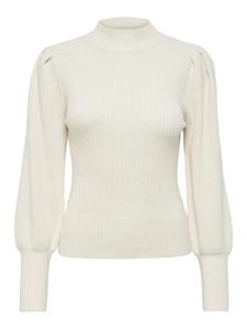Only Onlkatia L/s Highneck Pullover Knt Noos Trui Whitecap Gray W. Melange