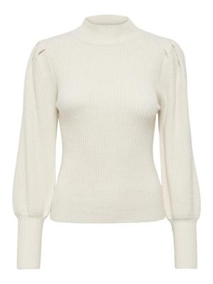 Only Onlkatia L/s Highneck Pullover Knt Noos Trui Whitecap Gray W. Melange